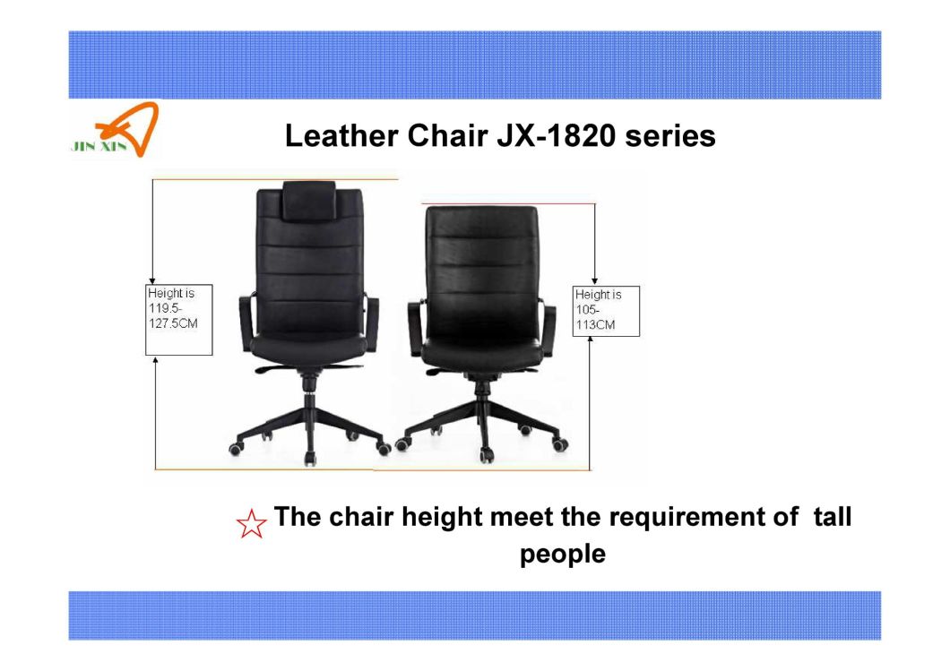 Middle Back Full Leather Executive Office Chair