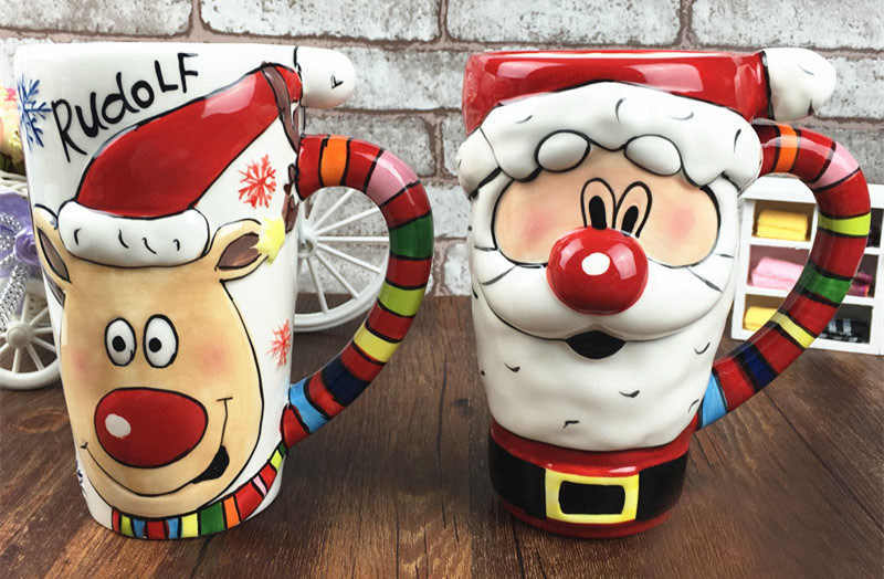 Sublimation Cups Mugs Ceramic Christmas Gift Cup Christmas Promotional Mug