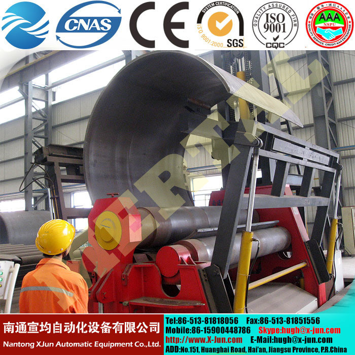 Wind Tower Manufacturing Hydraulic CNC Plate Rolling Machine