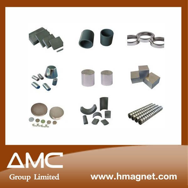 Round Customized Size SmCo Magnets with Holes