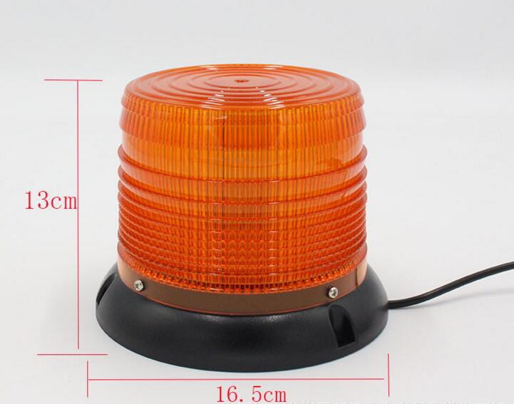 LED Strobe Light, Amber Emergency Magnetic Flashing Warning Beacon for Truck Vehicle with 12V Cigarette Lighter Plug (30 LED)
