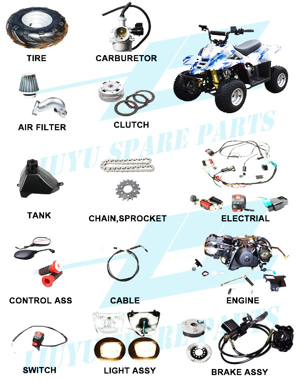 4 Stroke 50cc Small Dino Quad Parts