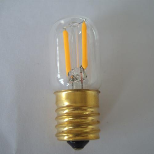 E12 E14 LED 1W 2W Small Mini Refrigerator Clear Tubular Filament LED Light Bulb T18 T20 T22