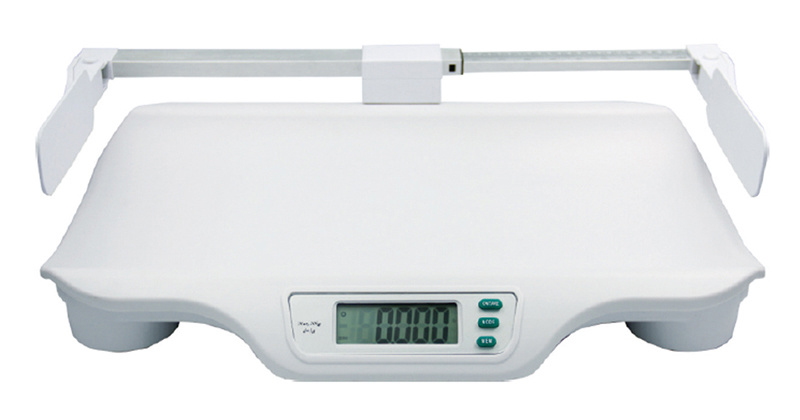 Electronic Baby Scale with Height Measurement with Backlit LCD/Hold/Tare Function