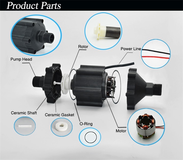 12V/24V Mini DC Solar Water Heater Booster Pump