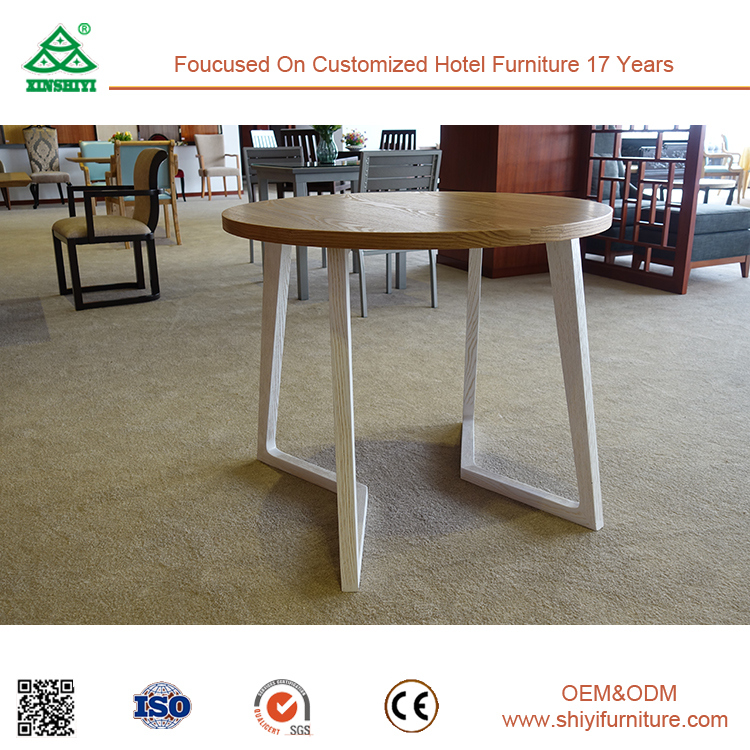 2018 Best Selling Hotel Restaurant Furniture Modern Solid Wood Dining Table and Chairs