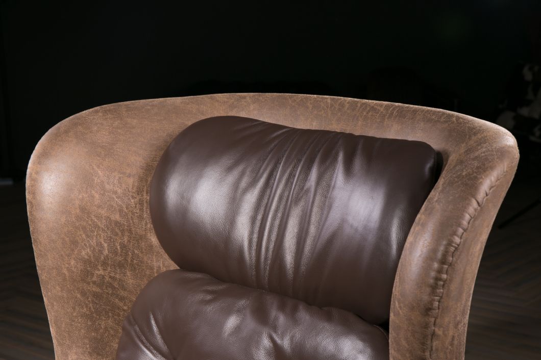 High Density Sponge Brown Color Replica RO Lounge Chair