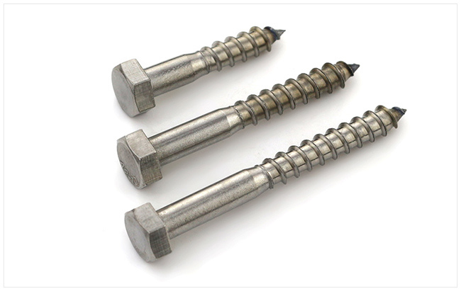 Stainless Steel 304 A2-70 Hexagon Head Tapping Wood Screw