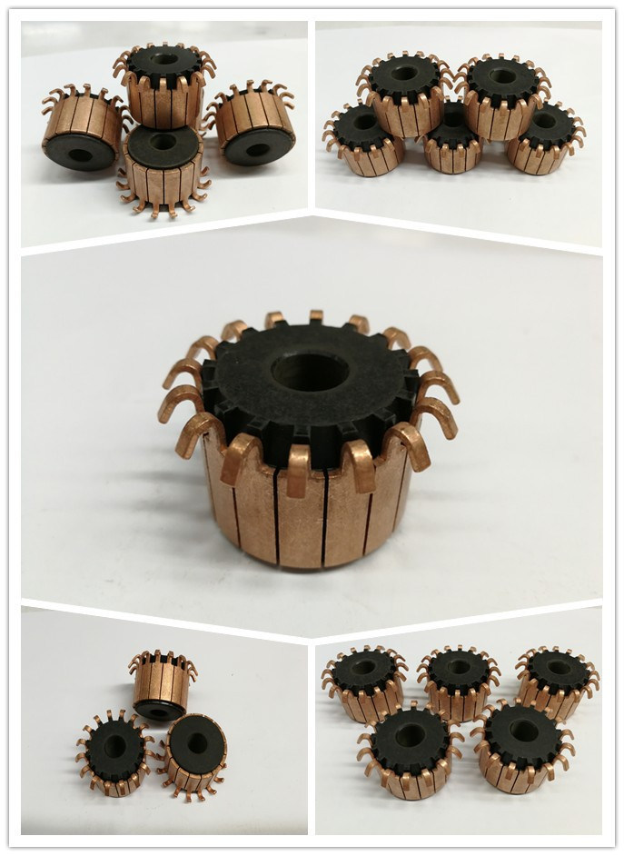16 Hooks Groove Type Commutator for DC Motor with Car Motor (ID10.01mm OD32.6mm L25mm)