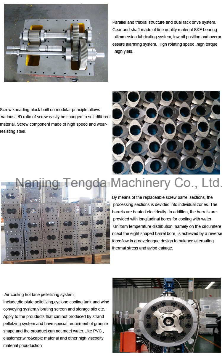 Twin Screw Extruder with Air Cooling Hot Face Pelletizing