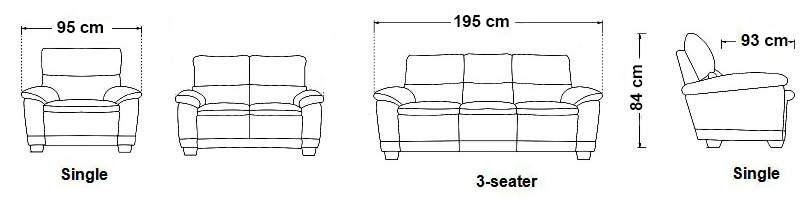 New Design PU Leather Office Sofa (SF-6057)