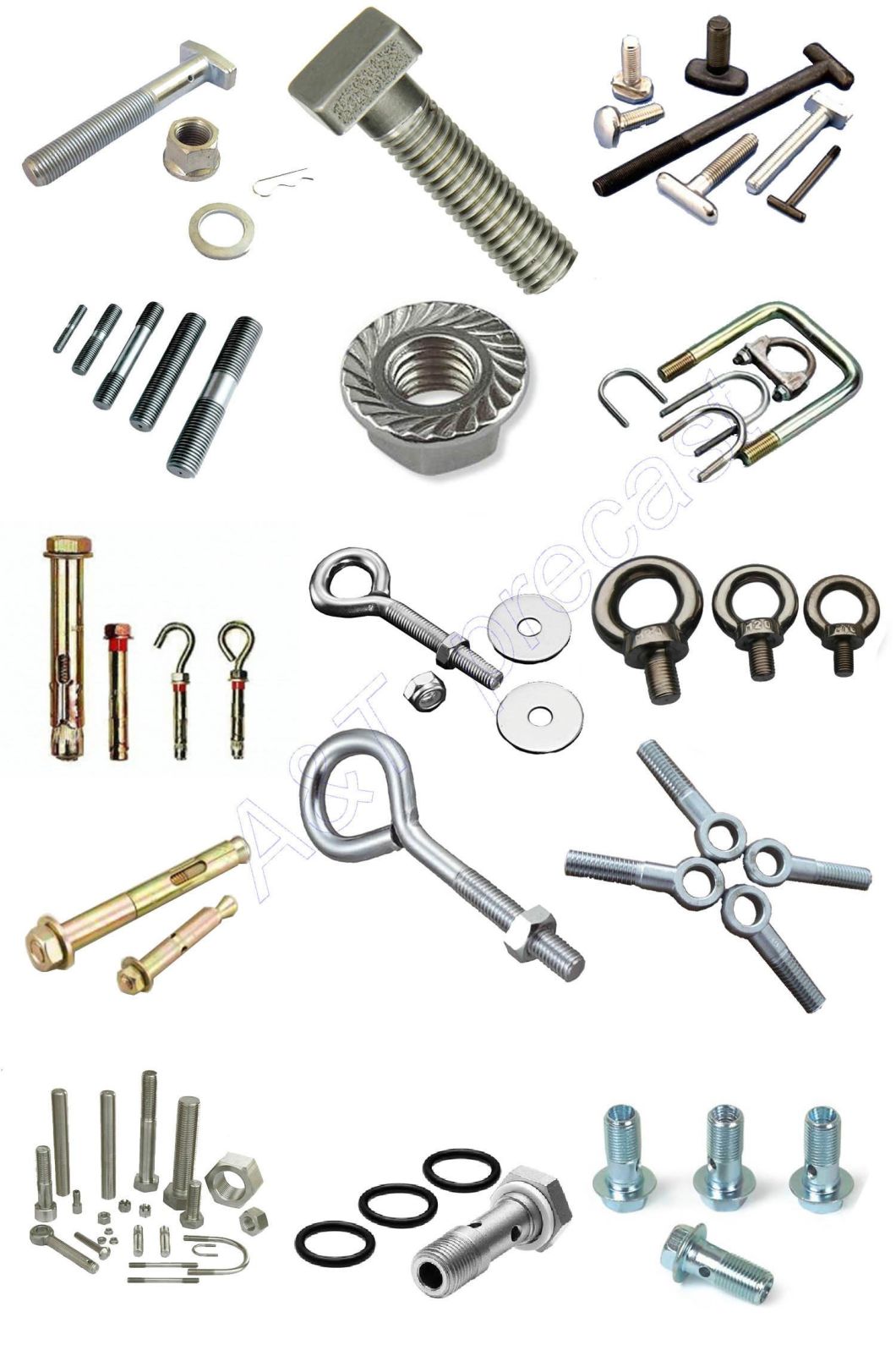 Customized Special Shaped T Head Square Head Bolt