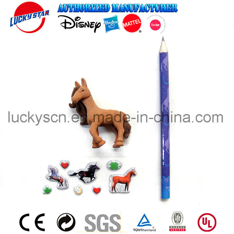 3D Horse Eraser Stationery Set for Promotion Gift