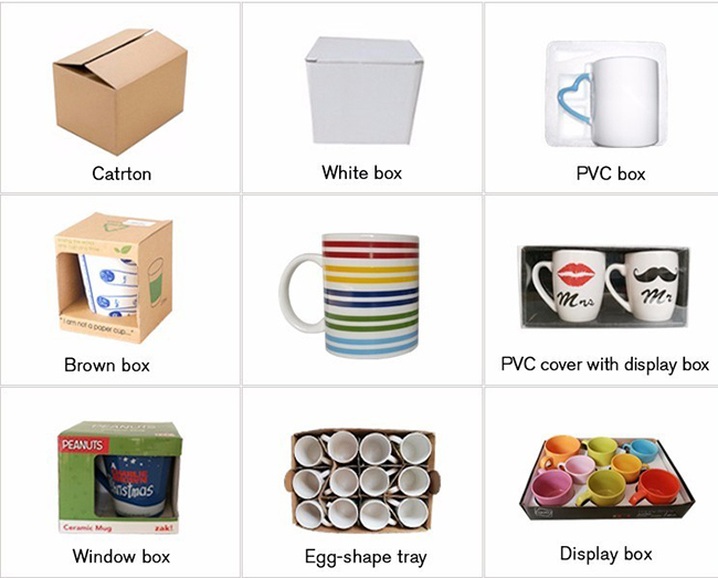 Promotional Ceramic Stoneware Coffee Mugs with Spoons, Customized Logo