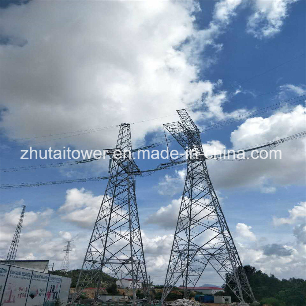 Power Station Transmission Line Steel Tower