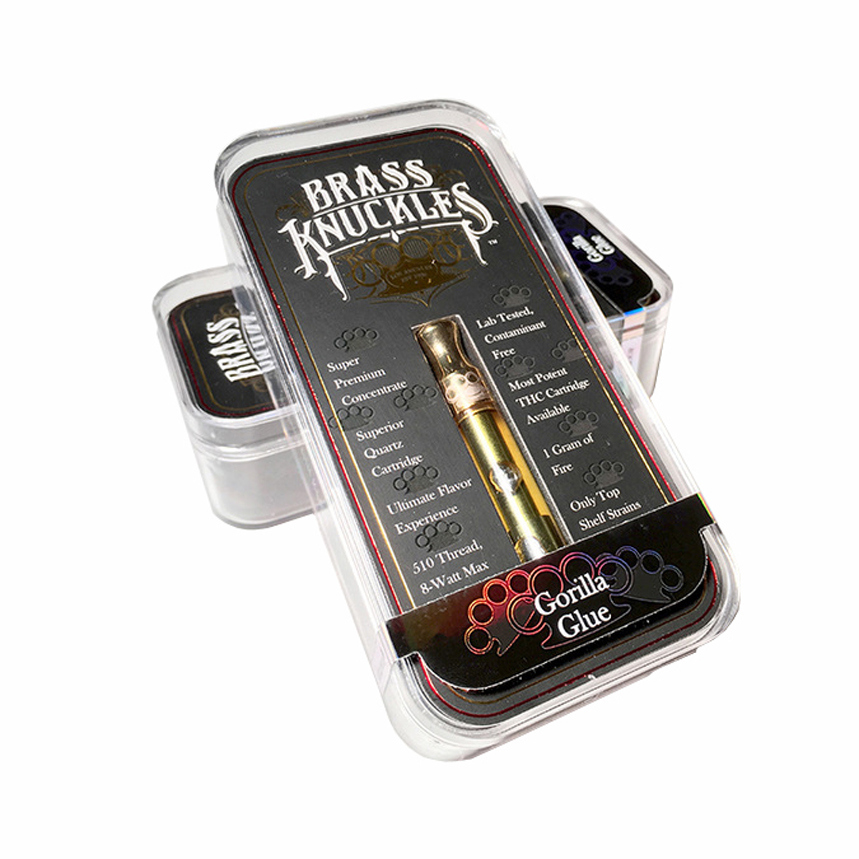 E-Cigarette Brass Knuckles Cbd Thc Oil Vape Pen Cartridges