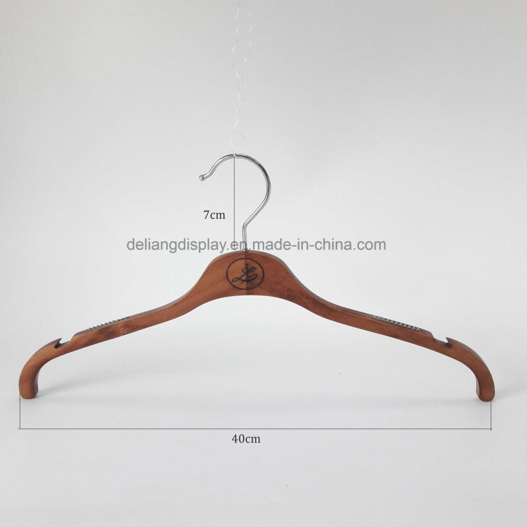 Luxury Folding Clothes Hanger Pearl Clothes Hanger Dark Brown Color