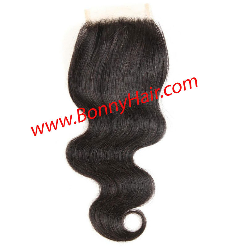 Remy Virgin Human Hair Top Lace Closure 4