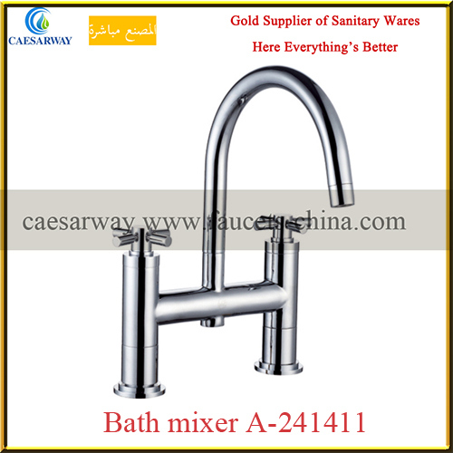 English Style British Brass Cross Kitchen Sink Mixer