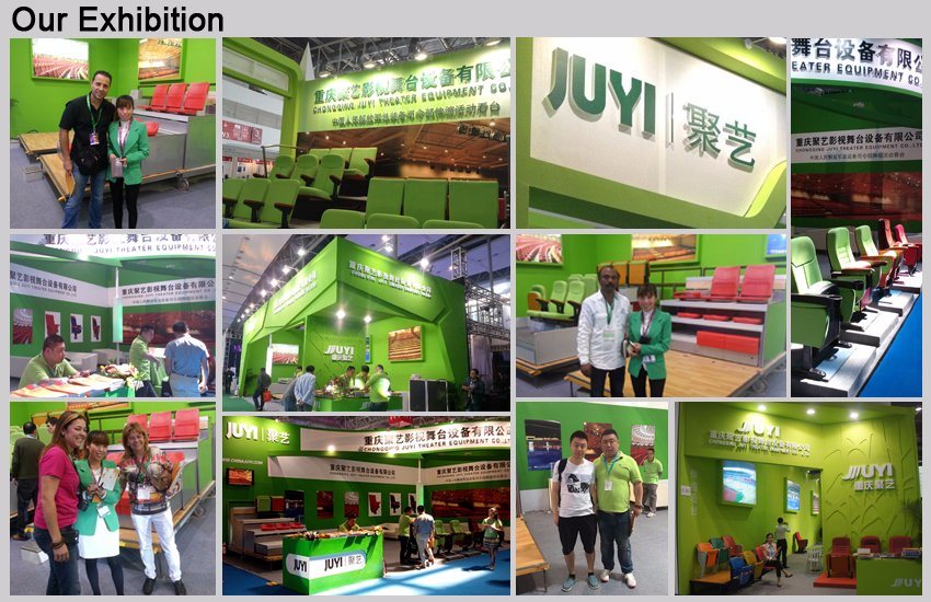 Jy-720 Telescopic Mobile Auditorium Chair Retractable Platform Seating System Bleacher Chairs Stadium Seats