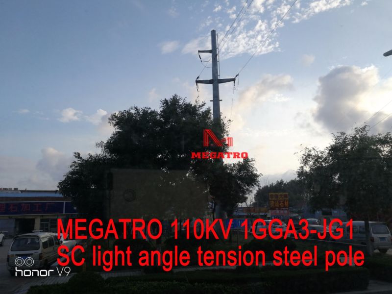 Megatro 110kv 1gga3-Jg1 Sc Light Angle Tension Steel Pole
