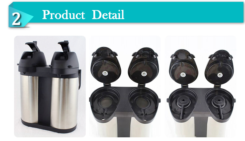 Double Body Suitable Restaurant Stainless Steel Vacuum Flask (ASUF019D)