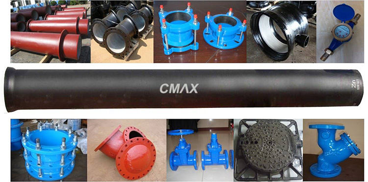 Ductile Iron Pipe/Fittings Double Flange 90 Degree Duck Foot Bend