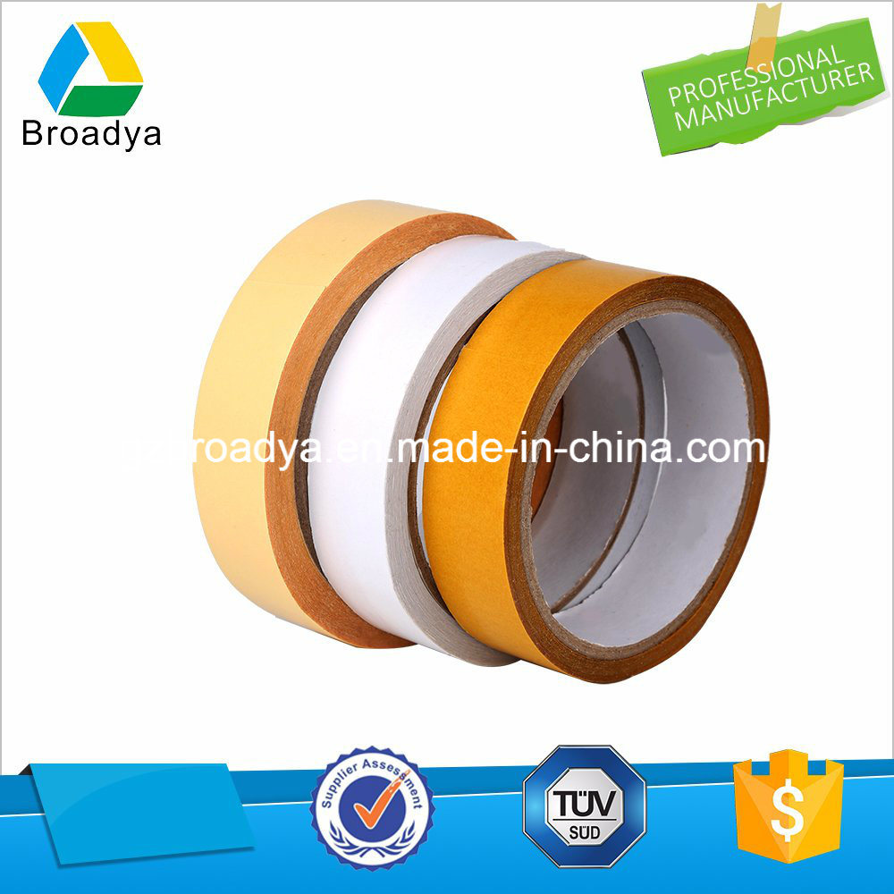 White Paper Double Sided Pet Polyester Solvent Adhesive Tape (80mic/DPS08)