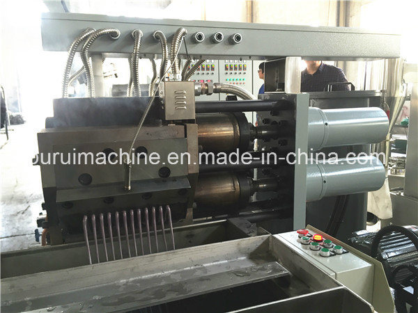 Purui Parallel Twin Screw Extruder for PC Flakes Pelletizing