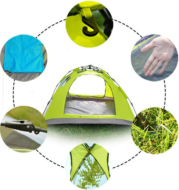 Outdoor Camping Tent 3-4 People Automatic Camping Tent