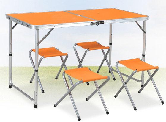 Camping Dining Table with Four Chair