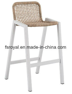 Outdoor Bistro Aluminum Plastic Wicker Bar Stools