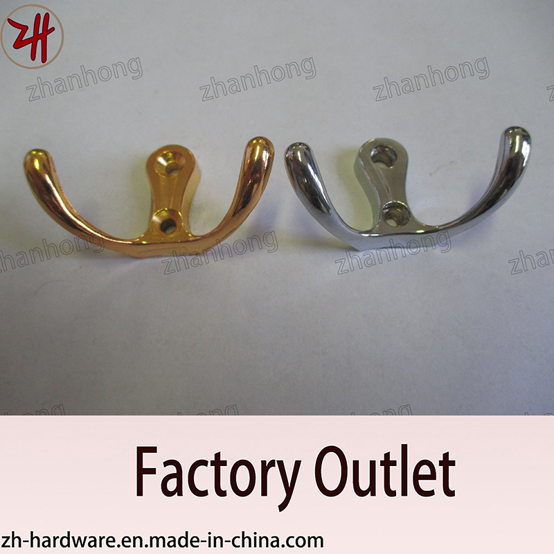 Zinc Alloy Beautiful Design Double Clothes Hanger Cat Hooks (ZH-2009)