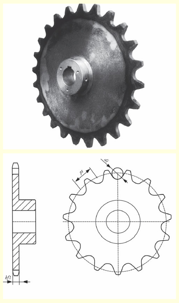 Double Pitch Precision Roller Chain Sprocket