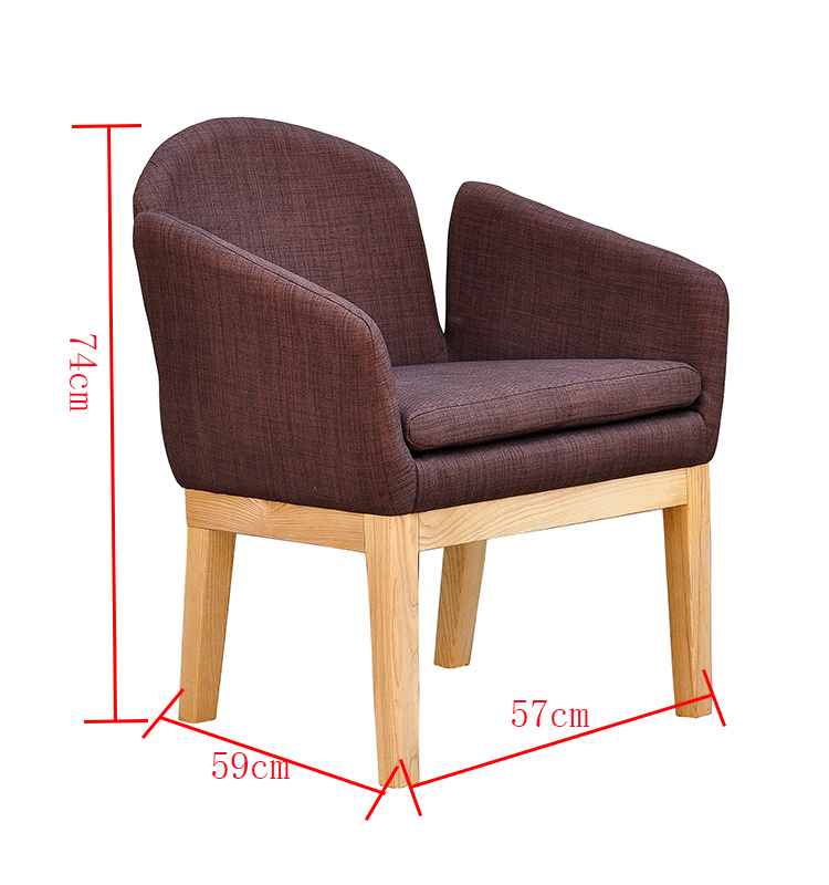 2018 Wholesale Modern Design Wooden Bedroom Leisure Living Room Chair