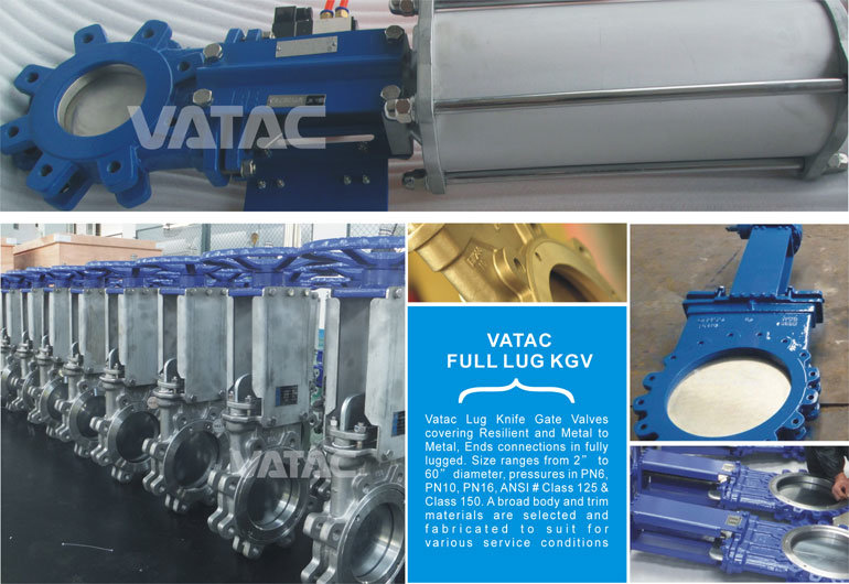 Wafer & Lug Stainless Steel or Cast Iron Electric and Pneumatic Slurry Sluice Knife Gate Valve