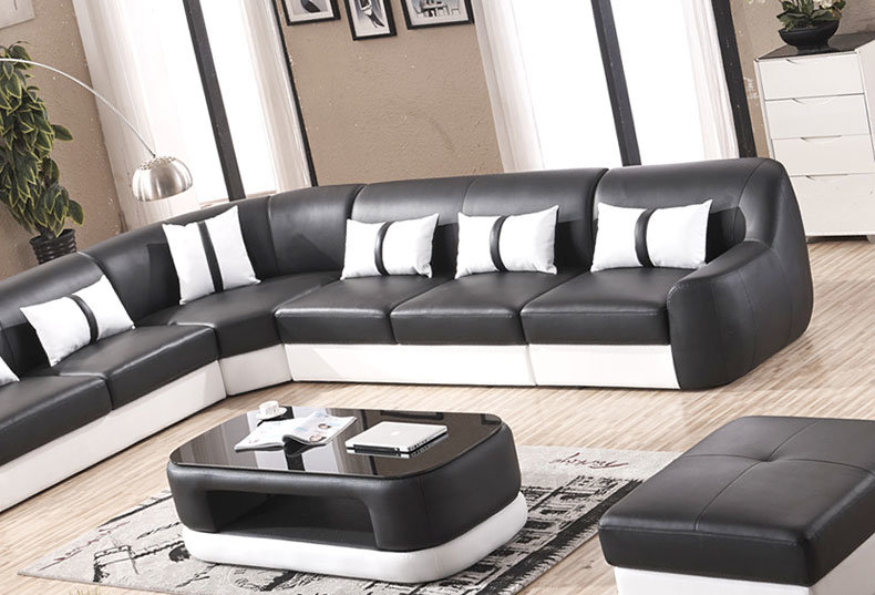 D810 American Style Large Luxury Leather Sofa