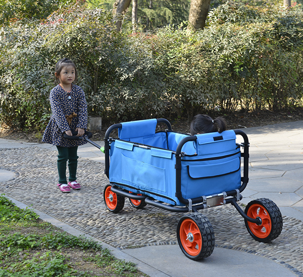 Folding Beach Wagon Utility Luggage Shopping Garden Cart