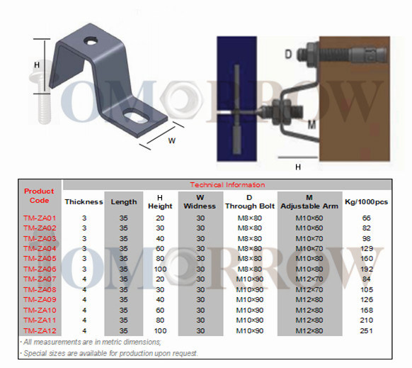 High Quality Stainless Steel 304/316 Marble Angle/Marble Anchor/Z Anchor/L Anchor/Kerf Anchor/Soffit Anchor/Grout in Anchor/Mortar Anchor/Fish Tail Anchor