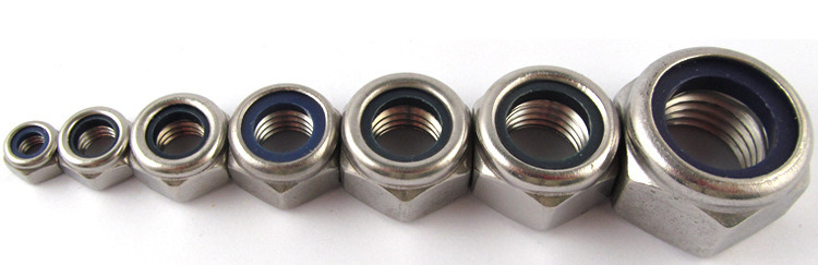 DIN985 Stainless Steel Hex Nylon Lock Nuts