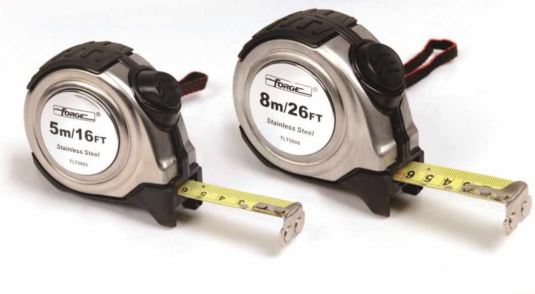 5m Auto Lock Steel Tape Measure with Nylon Coated Dual Blade