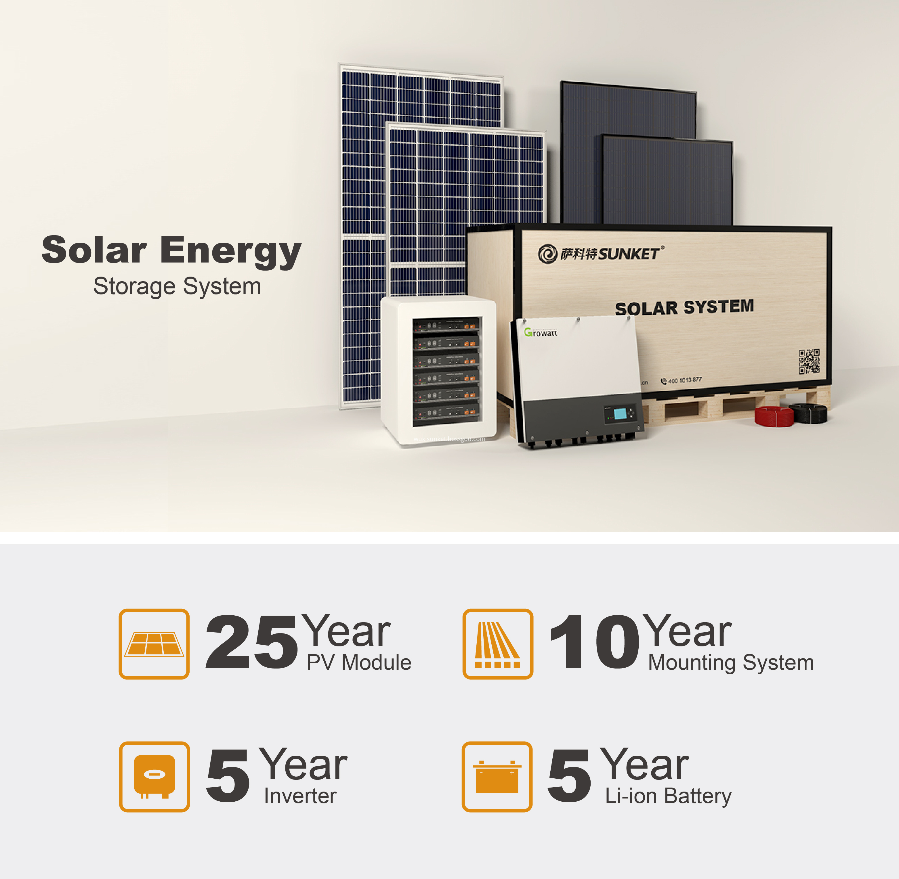 Солнечная система для небольших домашних хранилищ Small Home Storage Solar System
