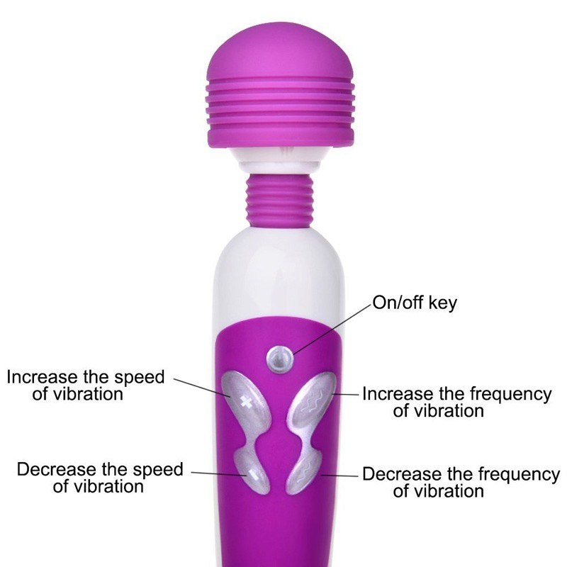 10 Frequency Magic Wand Massager Waterproof Powerful AV Vibrators for Women Erotic Clitoris Stimulator Sex Toys for Woman
