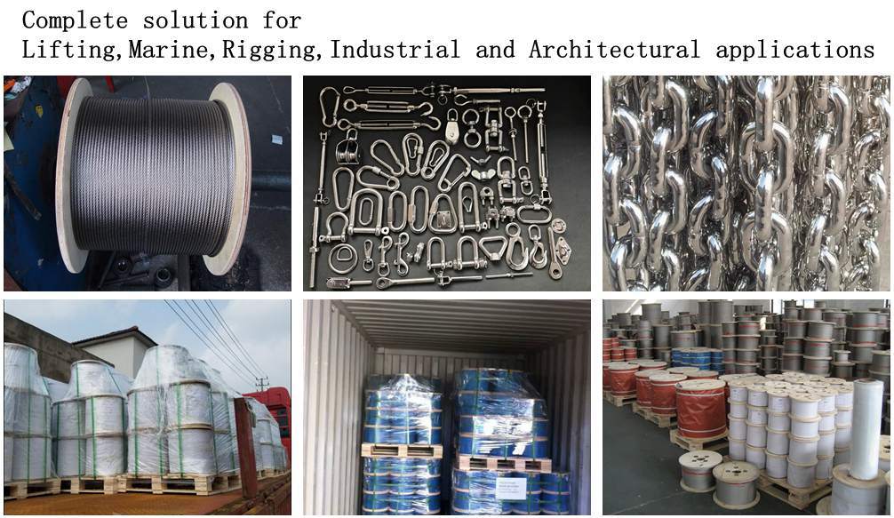 China Supplier Stainless Steel Wire Rope for Building and Marine Industry