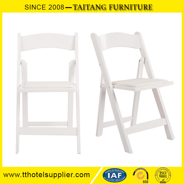 Folding Resin White Plastic Chair White Classic Design Outdoor Use Garden Event Strong Frame