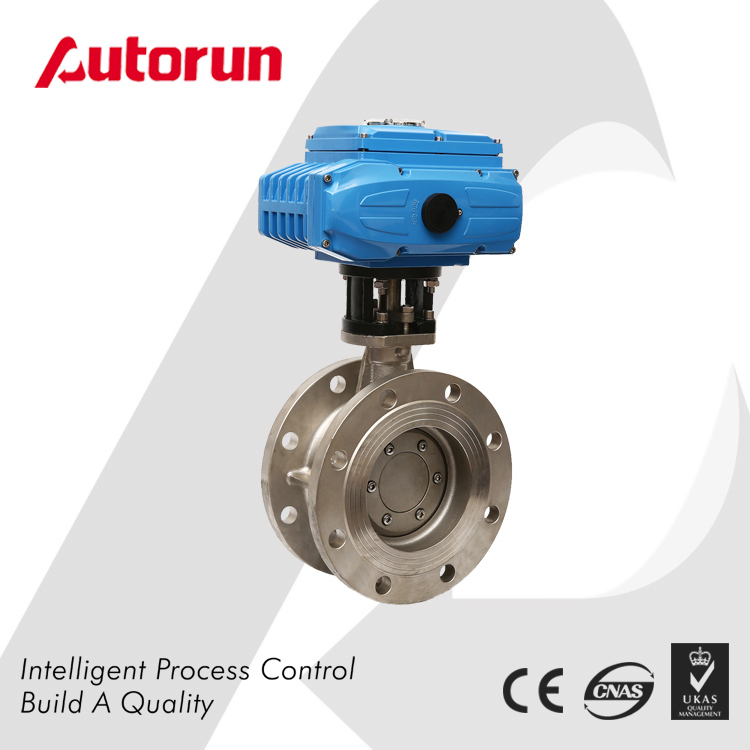 Stainless Steel Electrical Three Eccentric Flange Butterfly Valve