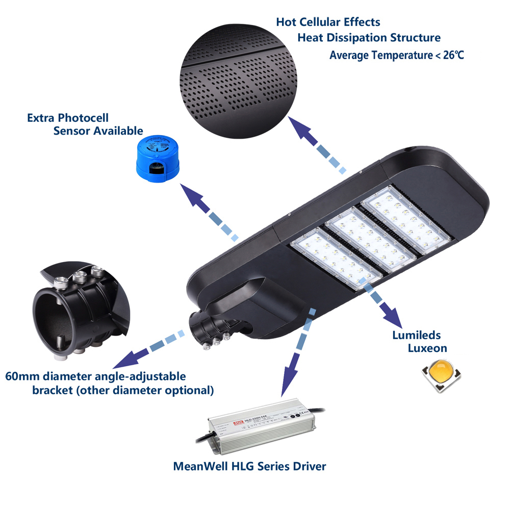 Outdoor Engineering Road Modular LED Street Lamp High Quality Road Lighting 50W Modular LED Street Light