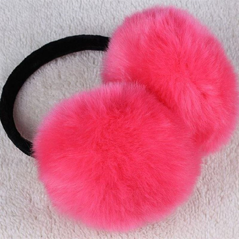 Latest Design Winter Warm Soft Rabbit Fur Ears Warmer & Ear Covers