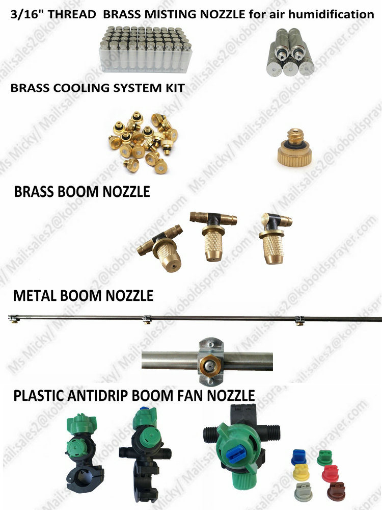 Fertilizers Agricultural Boom Metal Water Misting Nozzle
