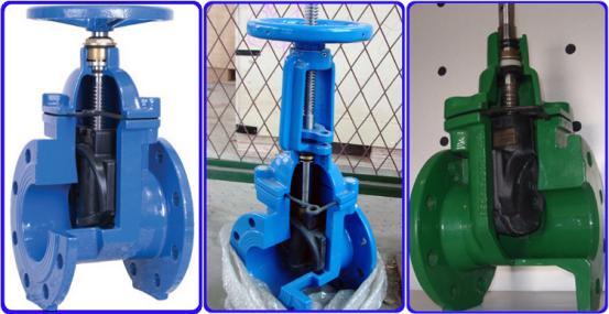 ANSI 125 Flanged End Resilient Seat Non-Rising Stem Gate Valve